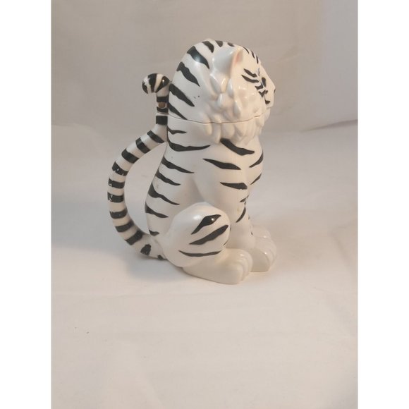Ringling Bros Barnum & Bailey Circus WHITE TIGER Lidded Stein Mug Cup 2 set - Picture 9 of 12
